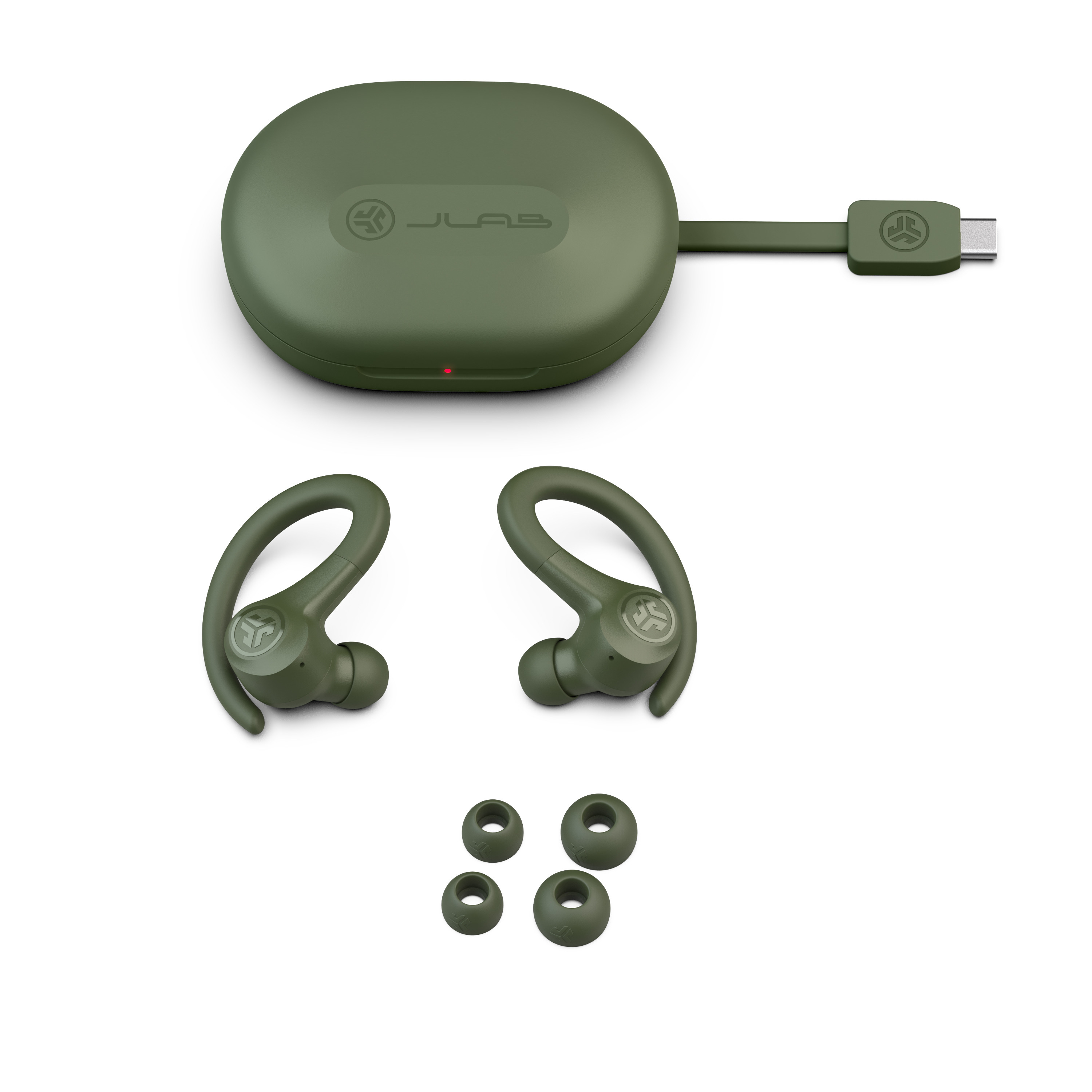 Go Air Sport TWS Bluetooth 5.1 In-Ear Kopfhörer Headset IP55   Ladecase (IEUEBGAIRSPRTRGRN124) - Grün