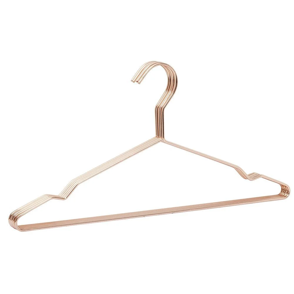 Cintre métal rose cuivré x5