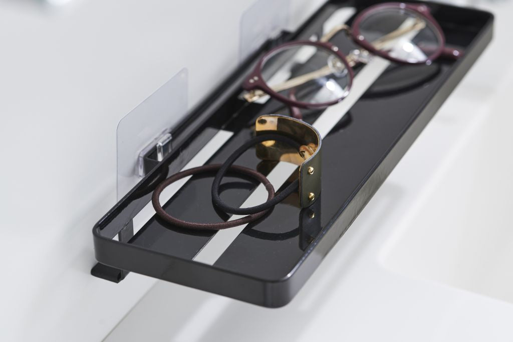 Yamazaki Zelfklevend Badkamer Plankje - Tower - Zwart