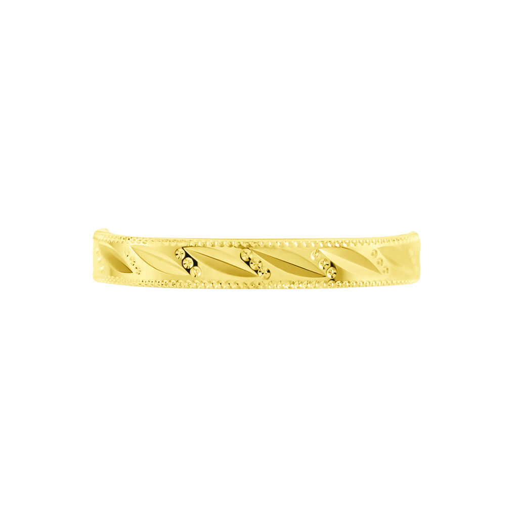 Alliance Eucleia Fantaisie Ruban Plat Or Jaune