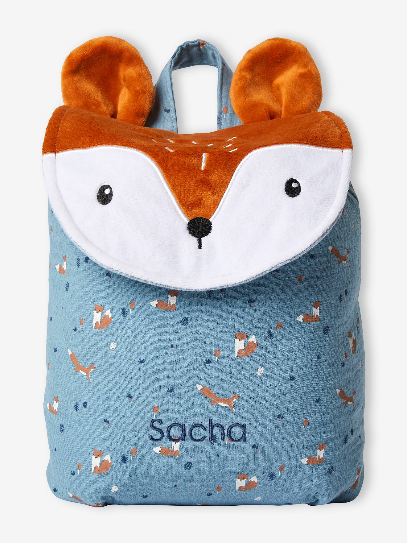 bolsa de raposa azul-acinzentada personalizável