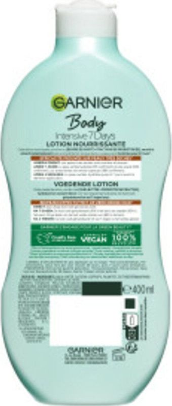 6x Garnier Body Lotion 400ml Intense 7 Days Shea Butter Zeer Droge Huid