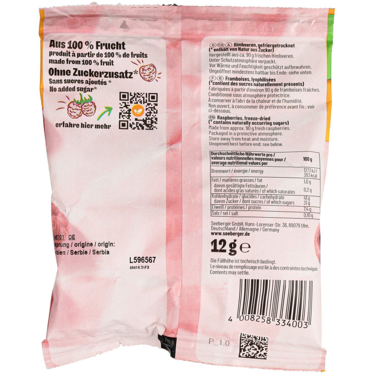 Seeberger Crunchy Himbeeren