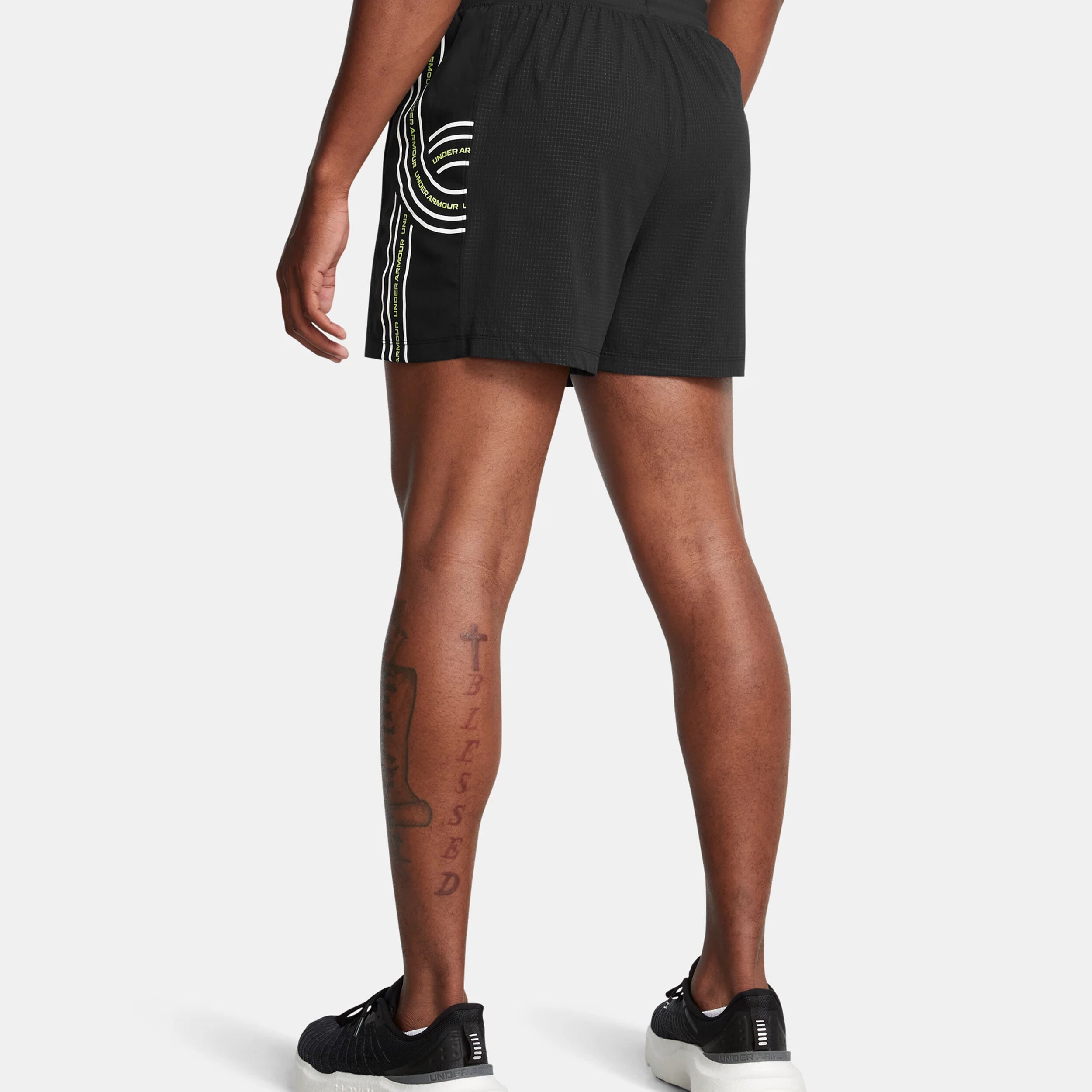 Under Armour Run Anywhere Short De Running Hommes - Noir , Blanc