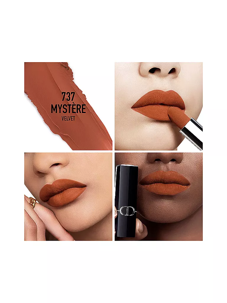 DIOR Lippenstift - Rouge Dior Velvet Lipstick (737 Mystere) braun