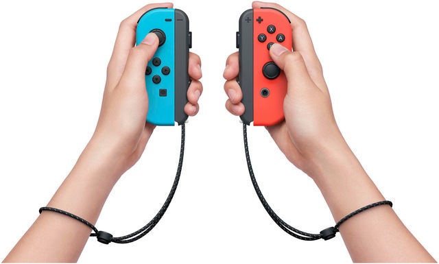 Nintendo Switch Spielekonsole »OLED NEON Konsole r/b« 64 GB