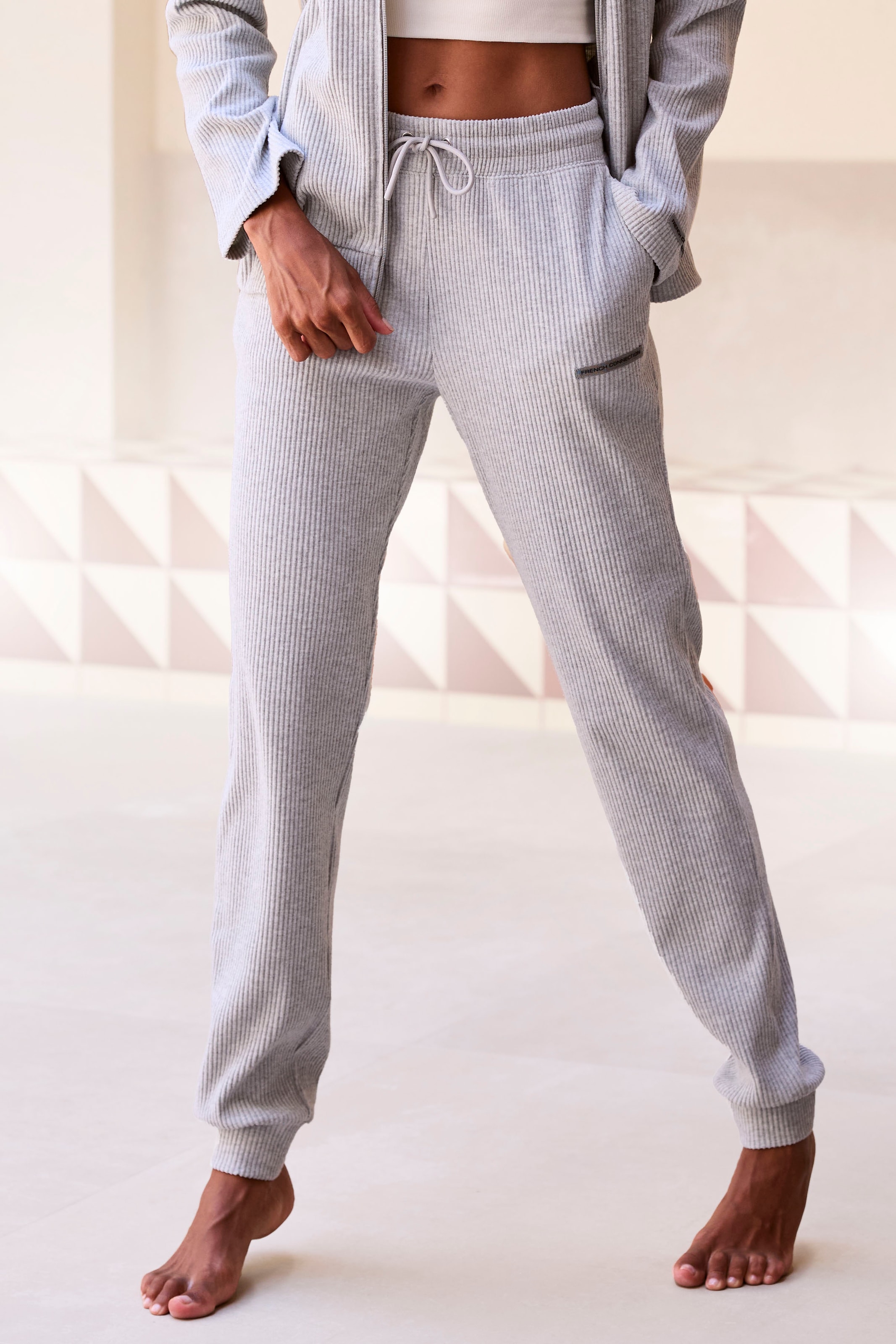 French Connection Sweathose  aus weicher Rippstruktur, Loungewear
