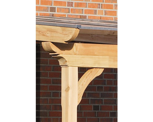SKAN HOLZ Ravenna terrasoverkapping 434x250 cm naturel