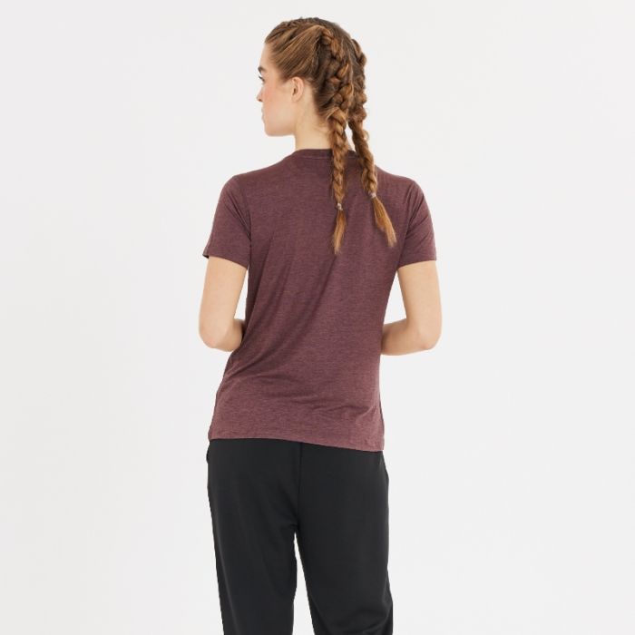 Endurance Dame T-shirts Alvaly Melange SS Tee Rød