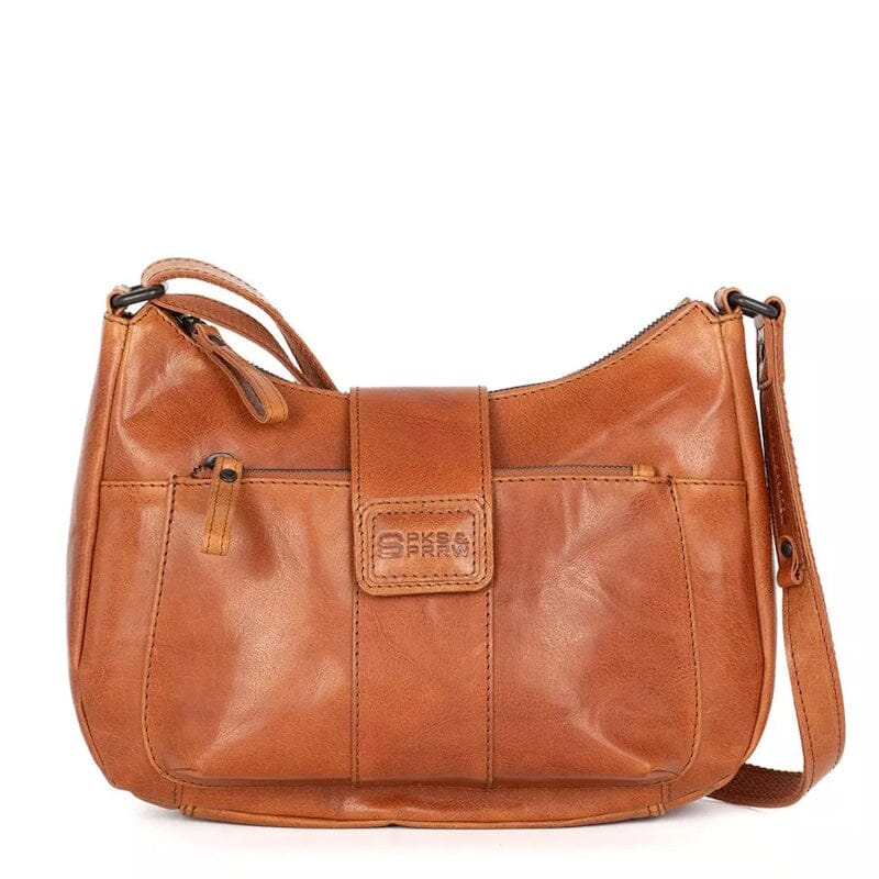 Spikes & Sparrow Bronco Crossbody Carlia Brandy