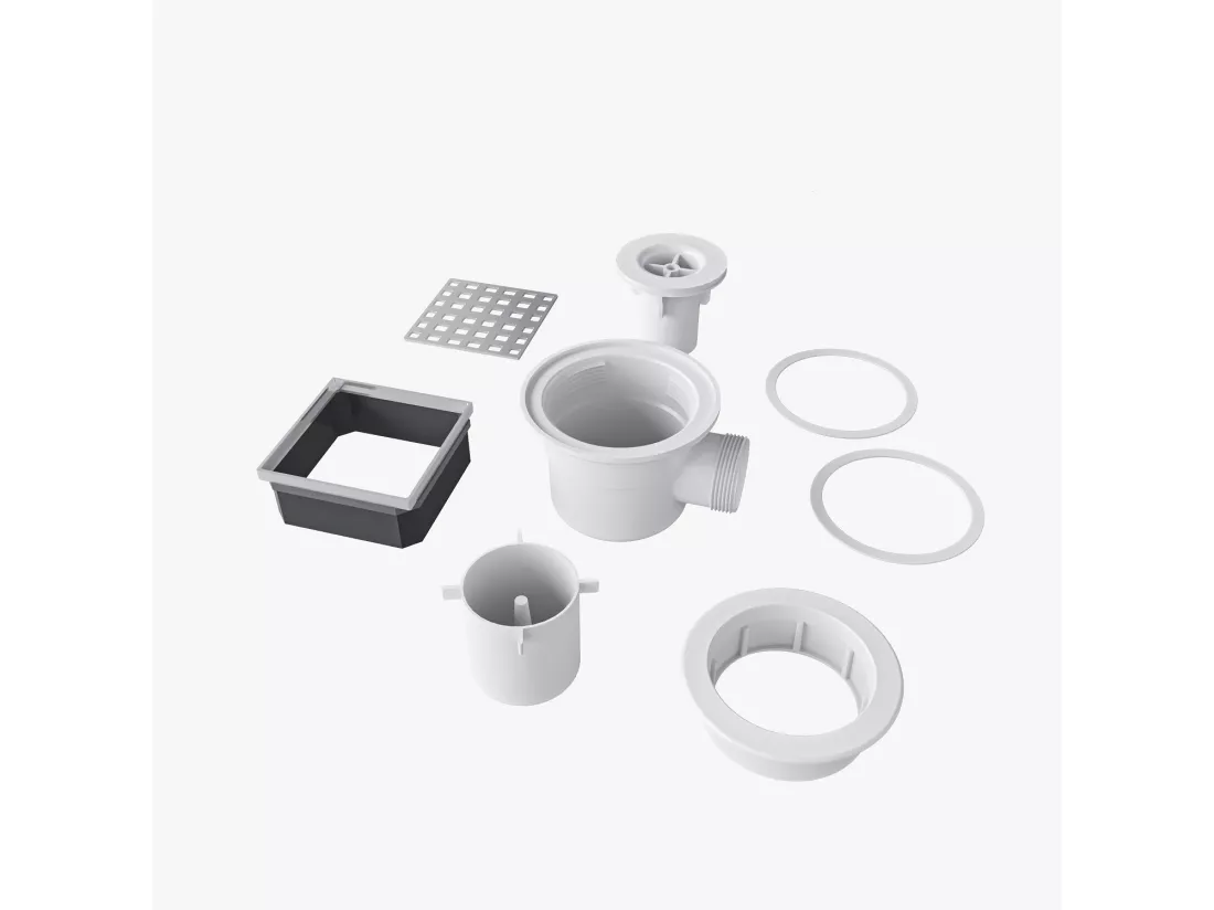 AICA receveur de douche à carreler 1200x800mmavec la bonde de receveur