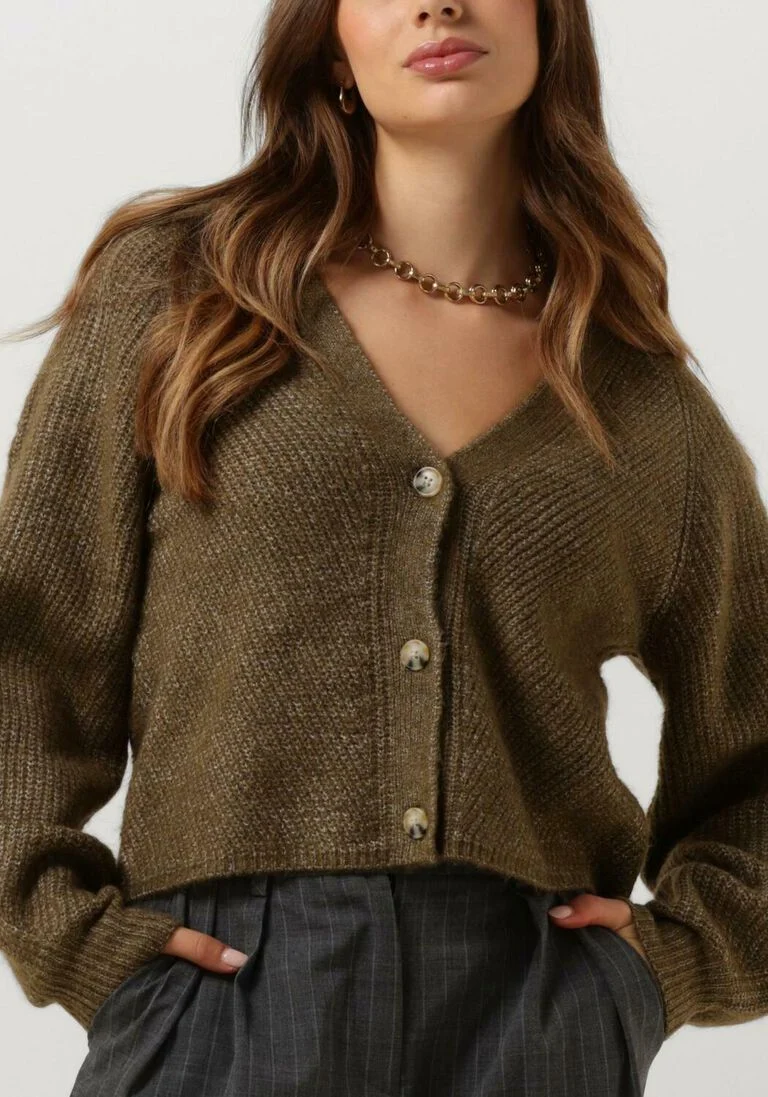 MSCH COPENHAGEN groene msch copenhagen vest mschpetunia peggy cardigan