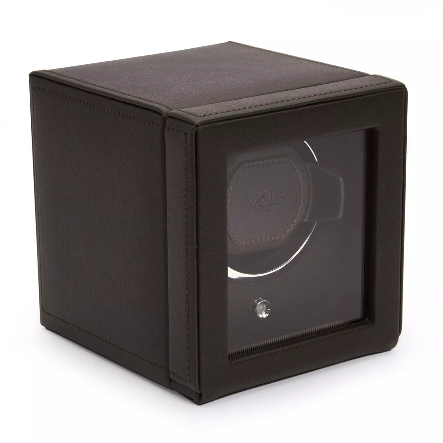 Wolf Cub Watch Winder 1 ur Brun Imiteret Læder 461106