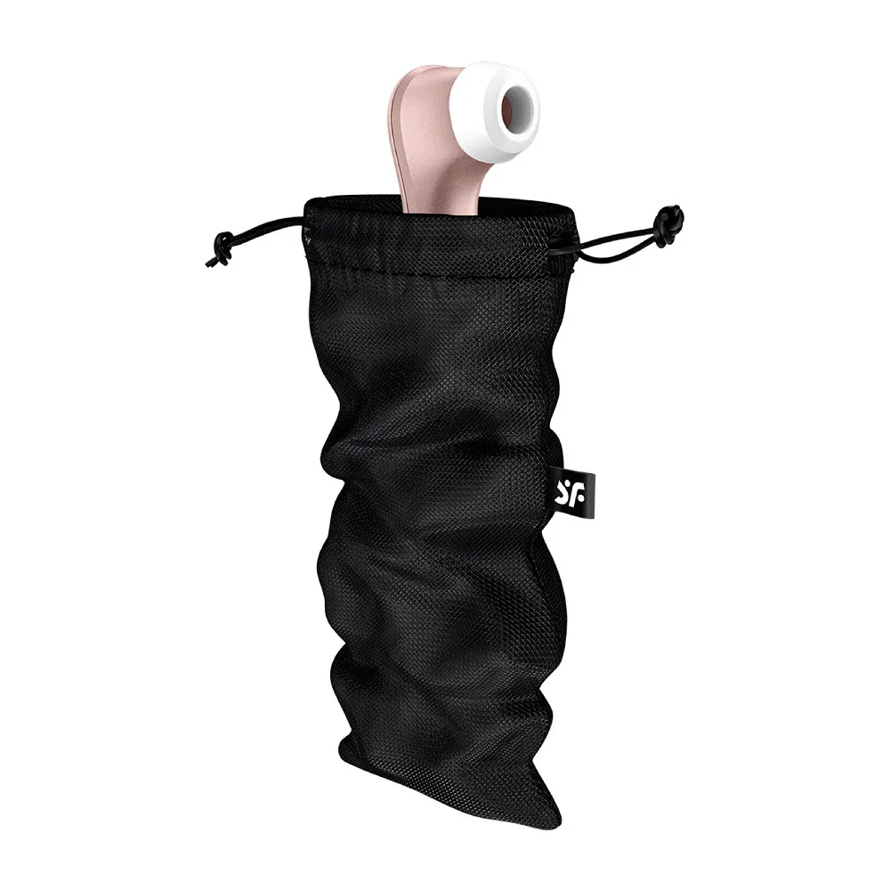 Satisfyer opbevaringspose, sort - L