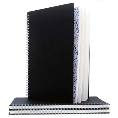 Seawhite A3 Euro Black Portrait Hardback Sketchbook: 160 GSM