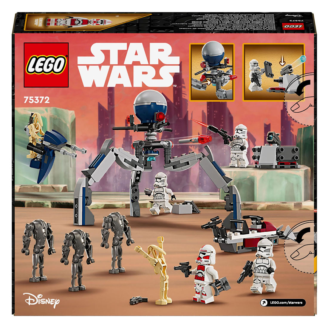 LEGO Star Wars 75372 Clone Trooper en Battle Droid Battle Pack