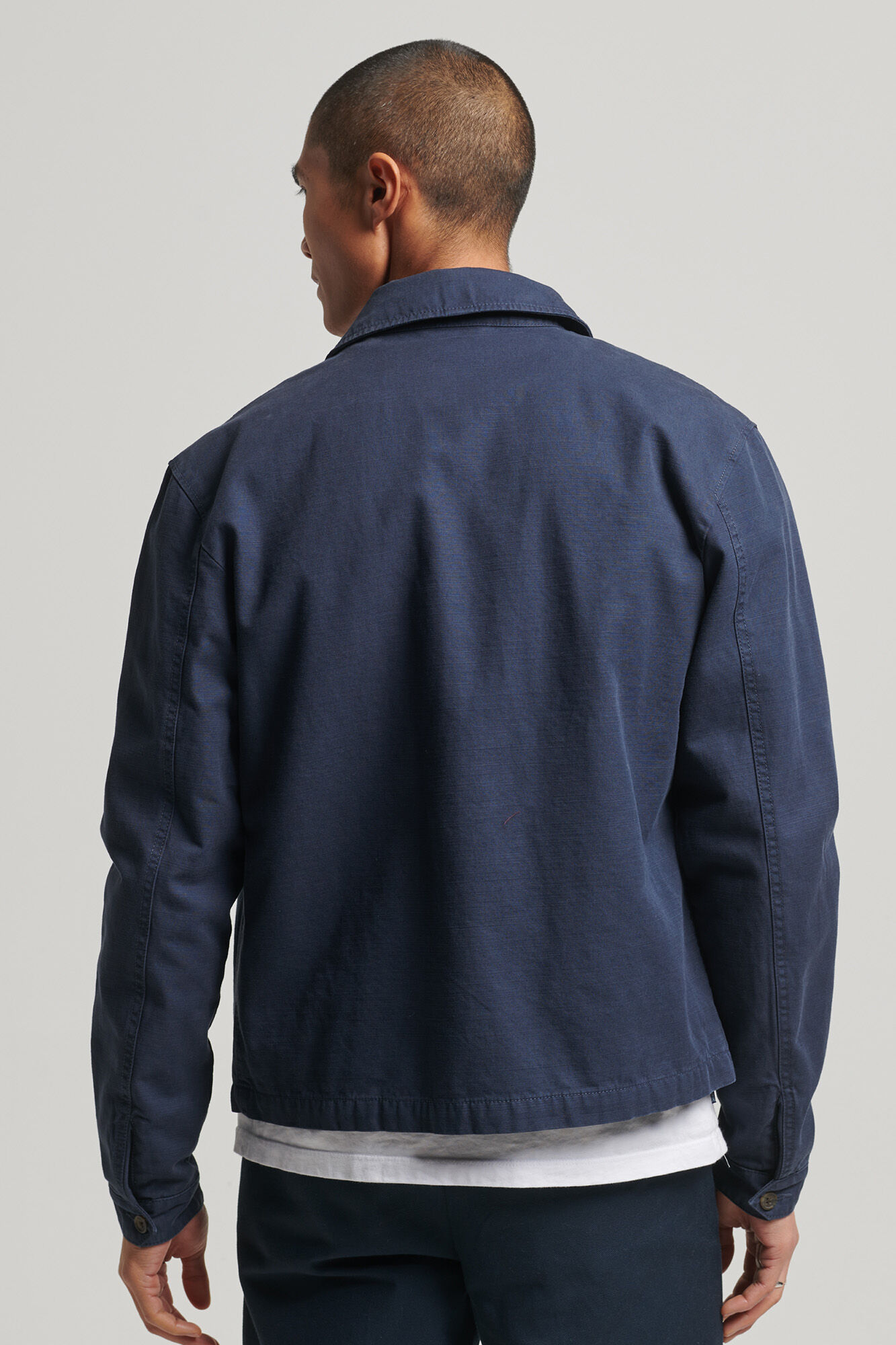 Harrington Clássico Vintage - azul marinho