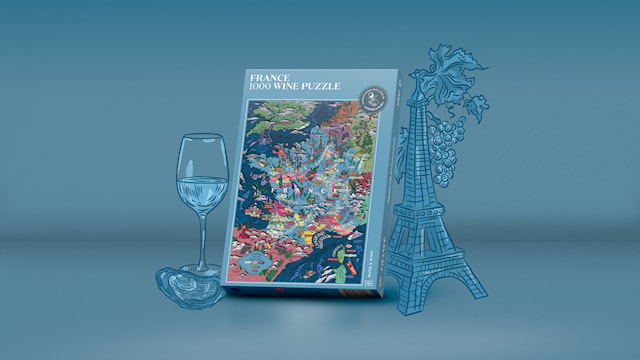 Vinpuslespill - Frankrike 1000 brikker Water and Wines