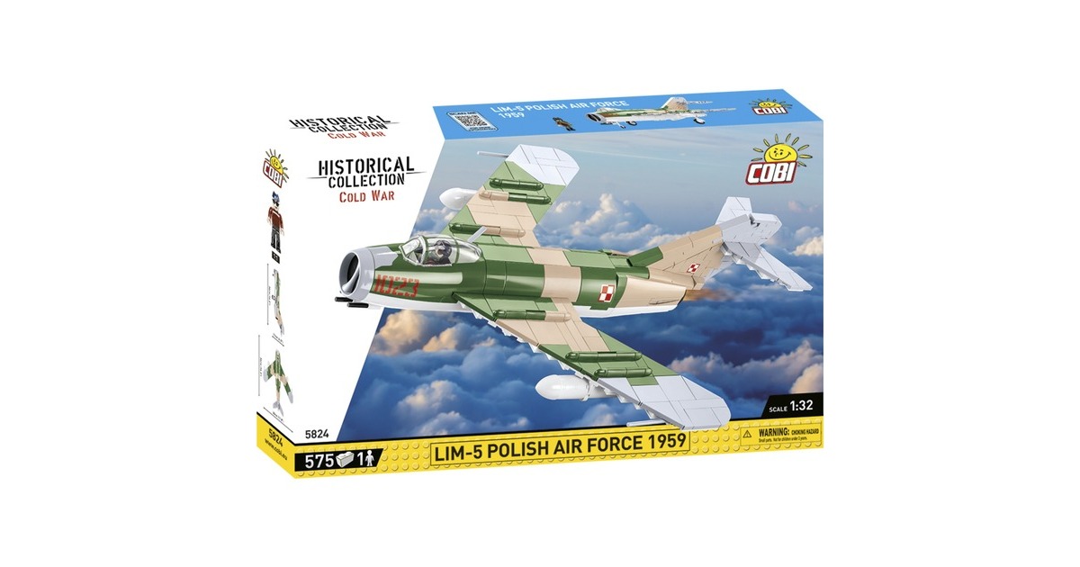COBIHistorical Collection - Lim-5 Polish Air Force 1959 Constructiespeelgoed  (Schaal 1:32)