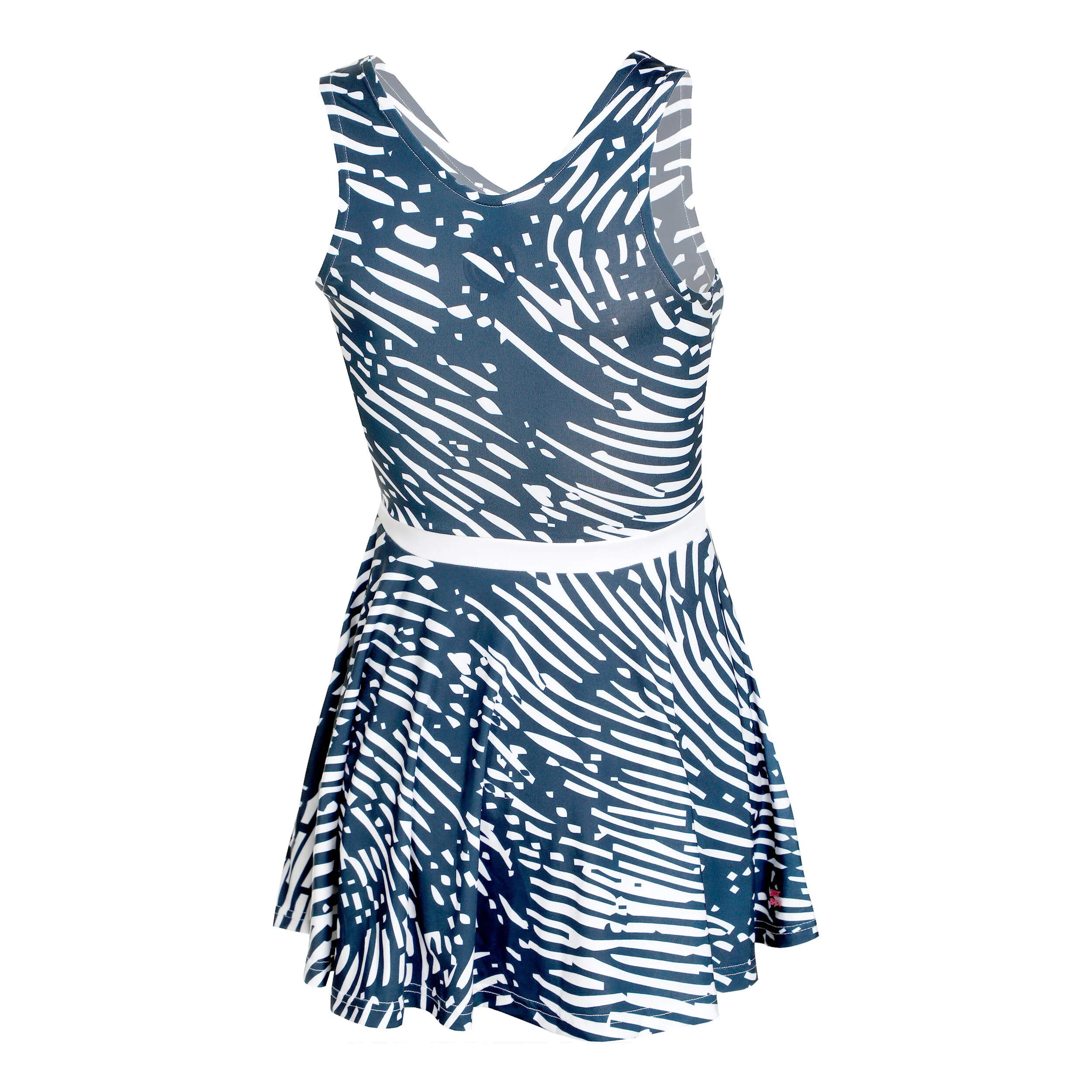 BIDI BADU Fingerprint 2in1 Robe Femmes - Bleu Foncé , Blanc