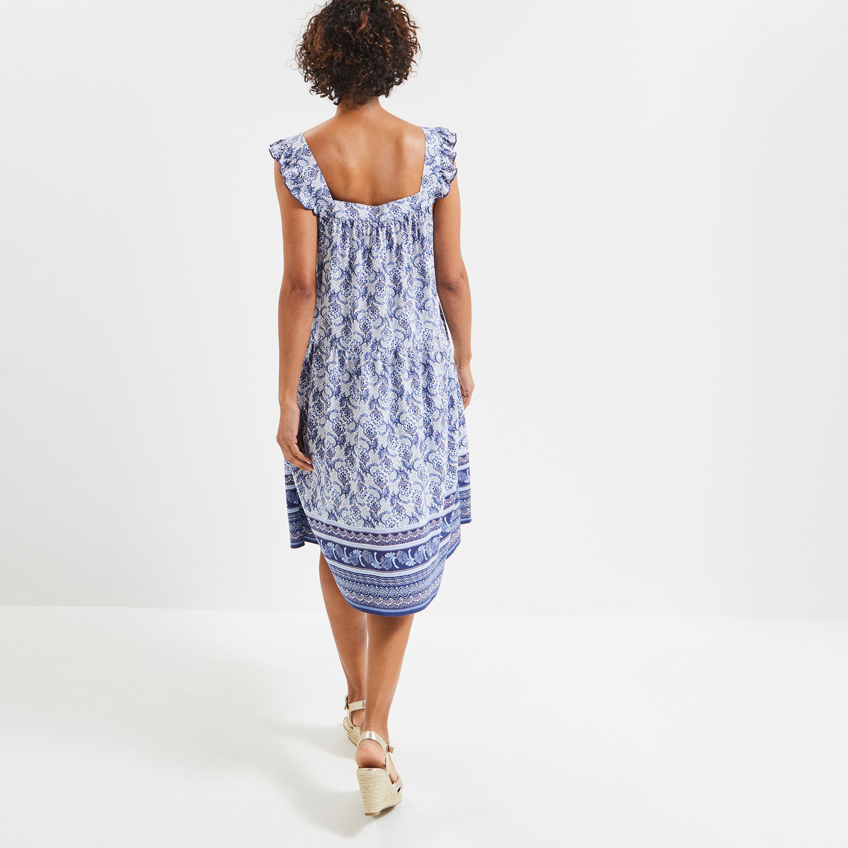 Robe imprimée femme - MARINE