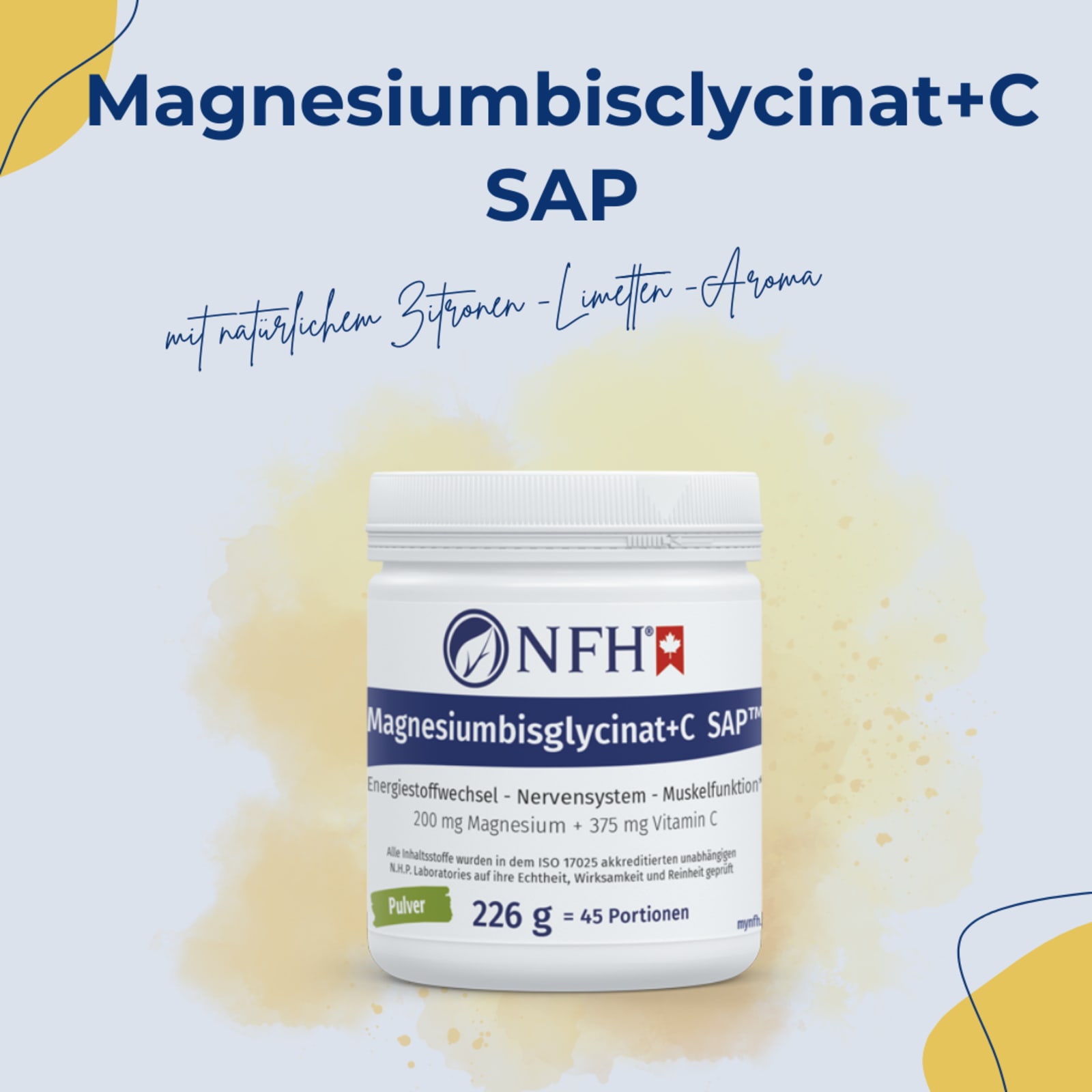 Magnesiumbisglycinat+C SAP (226g)
