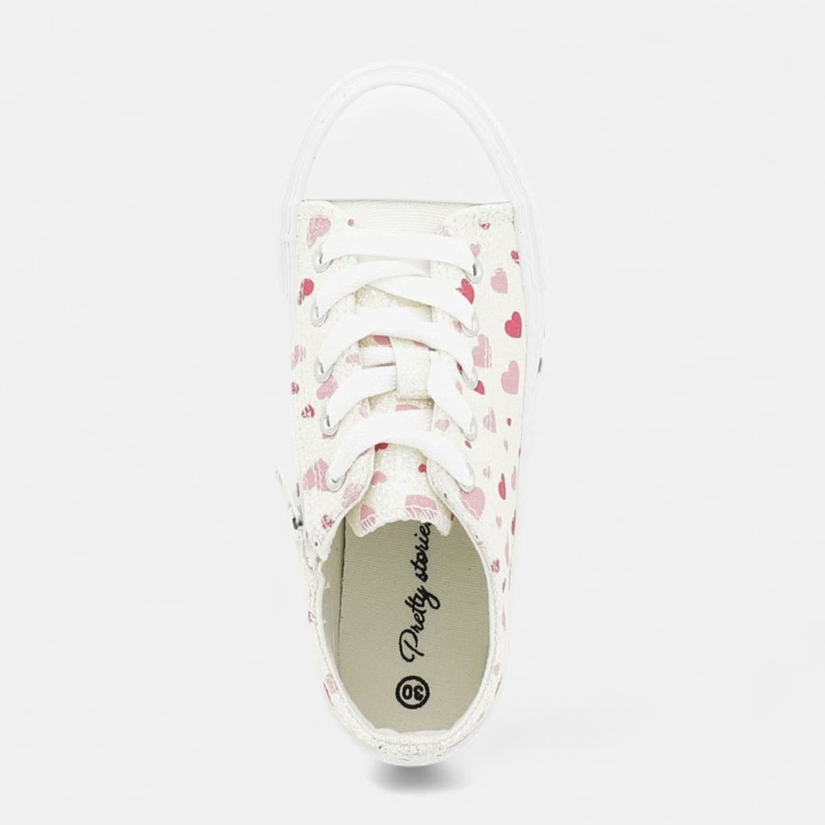 Baskets en toile Fille argent