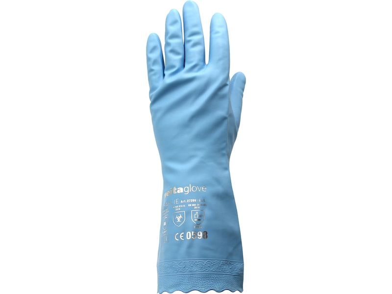 Weita Reinigungshandschuh Charlie M 1 Stück, Blau Vinyl Allzweckhandschuh