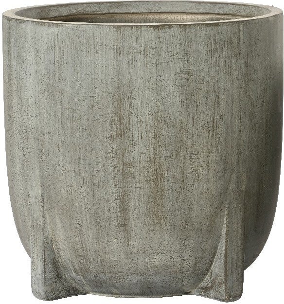 Decoris bloempot Aria grijs D 37 H 36 cm