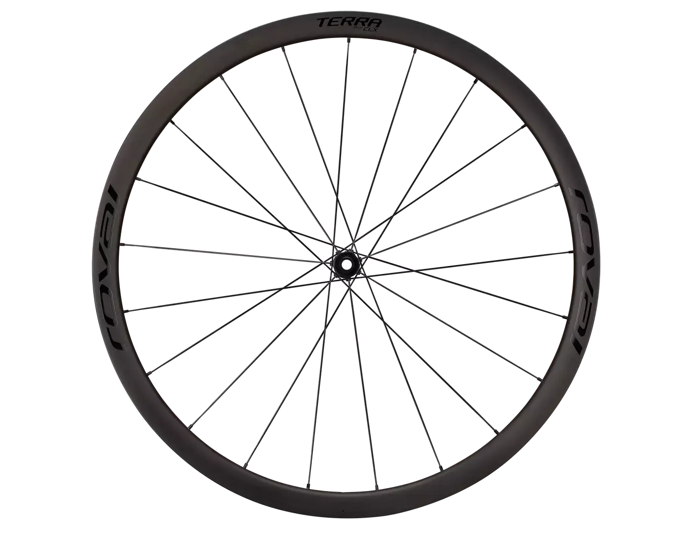 Roval Terra CLX II Tubeless Disc Gravel Voorwiel Carbon/Gloss Zwart