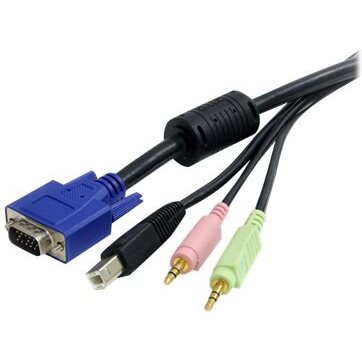 StarTech.com Câble pour Switch KVM VGA avec USB et Audio et Micro - 1.80m