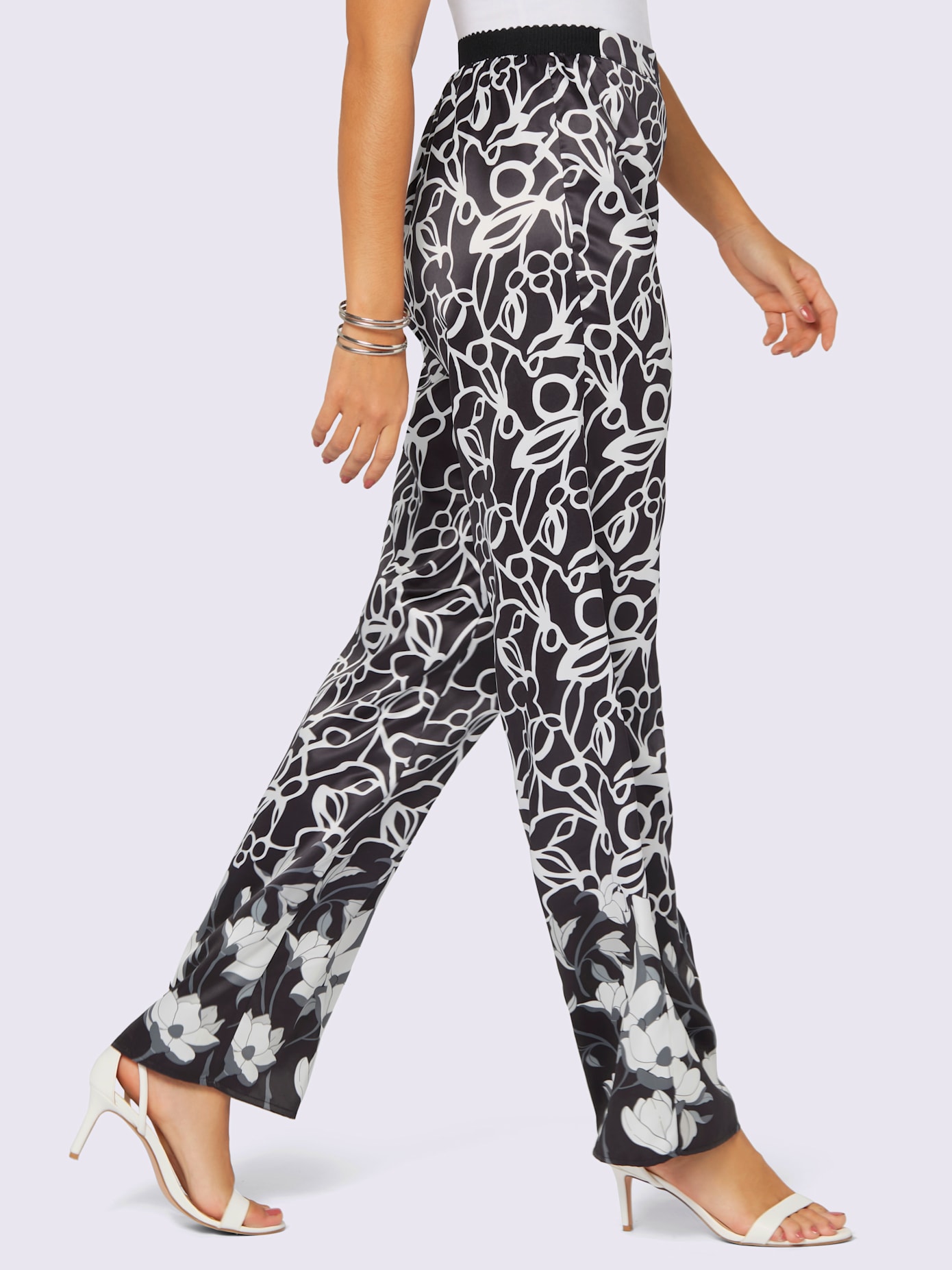 Pantalon imprimé floral