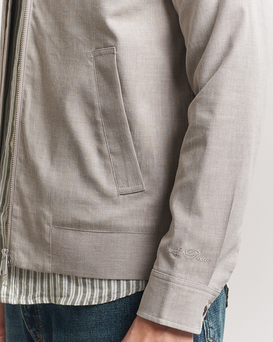 Les Deux Como Slub Coach Bomber Jacket Light Sand