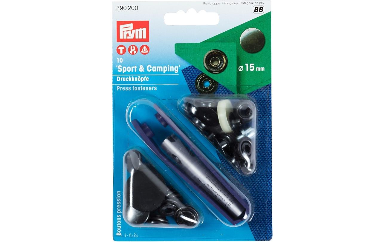 Druckknöpfe Camping 15 mm, 10 StückDruckknöpfe for Outdoor Aktivitäten
