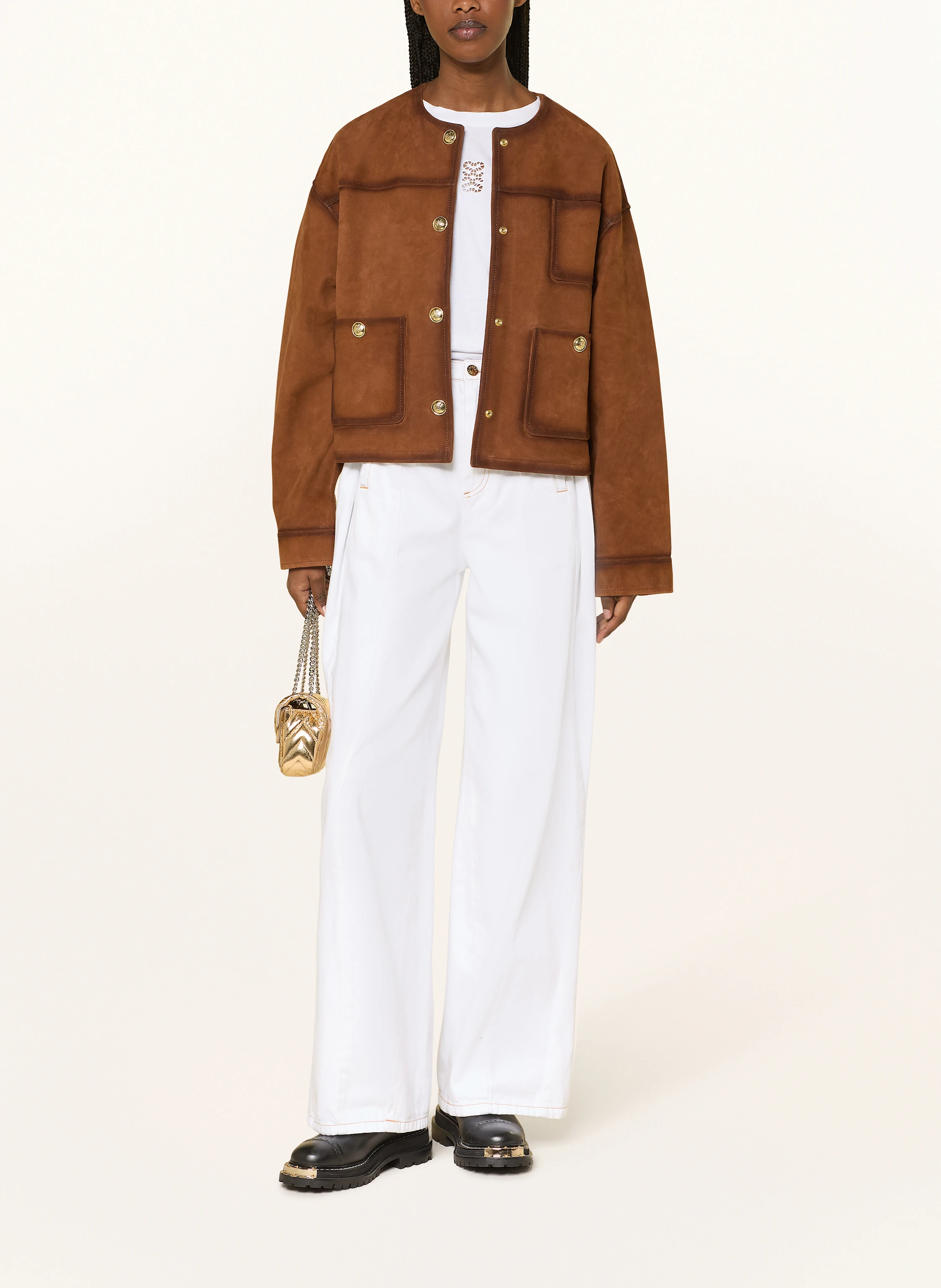 SANDRO Lederjacke