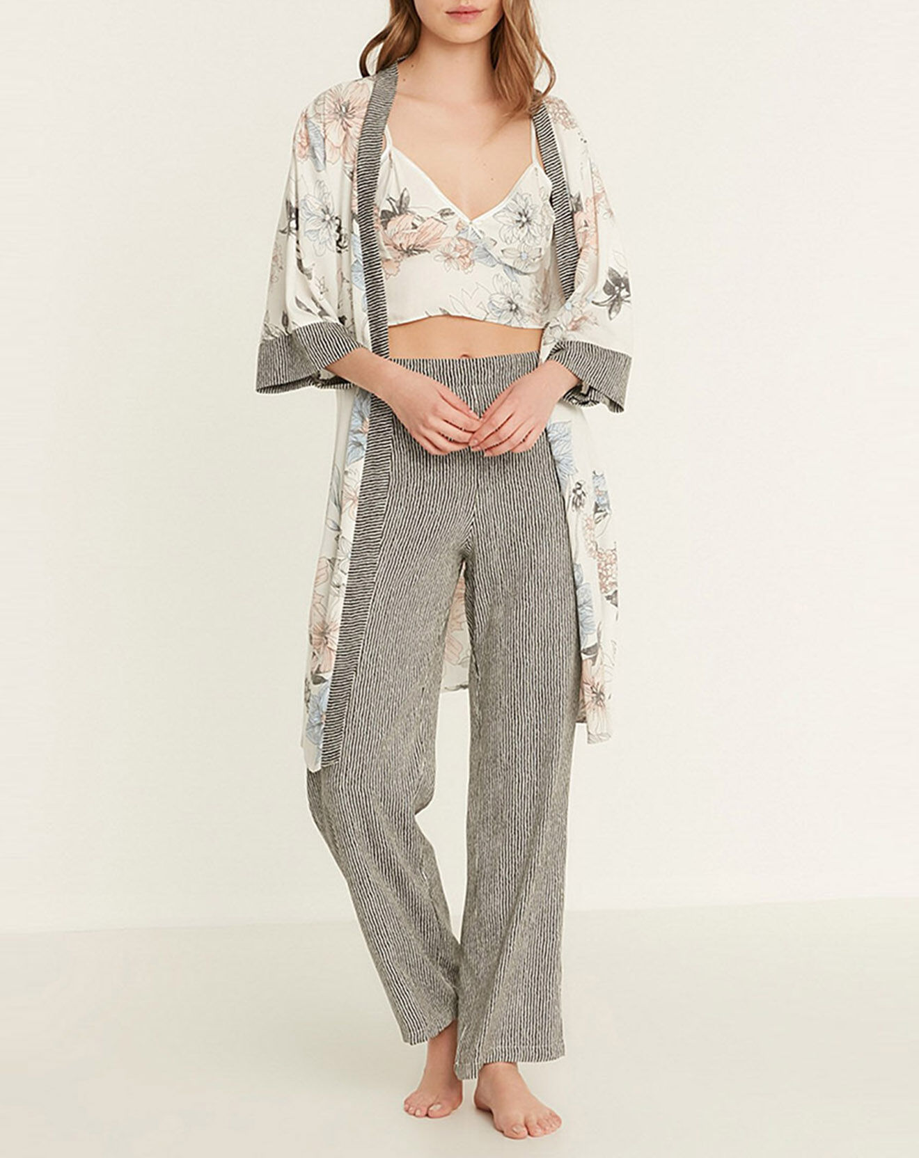 Miarie Pyjama Maélie écru/gris