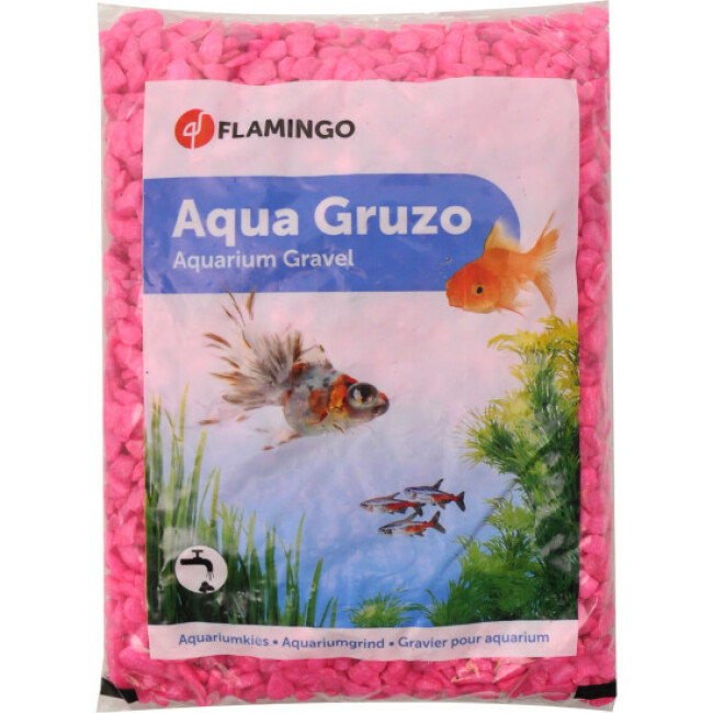Gravier Neon Rose pour aquarium Flamingo