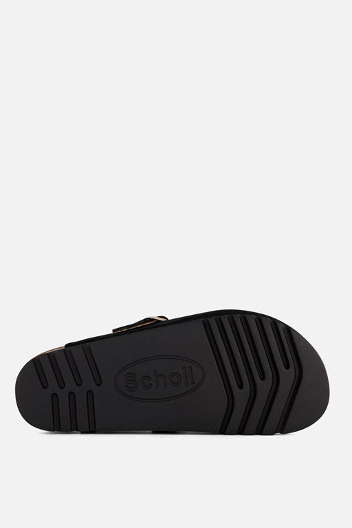 Scholl Fae Sandalen zwart Suede
