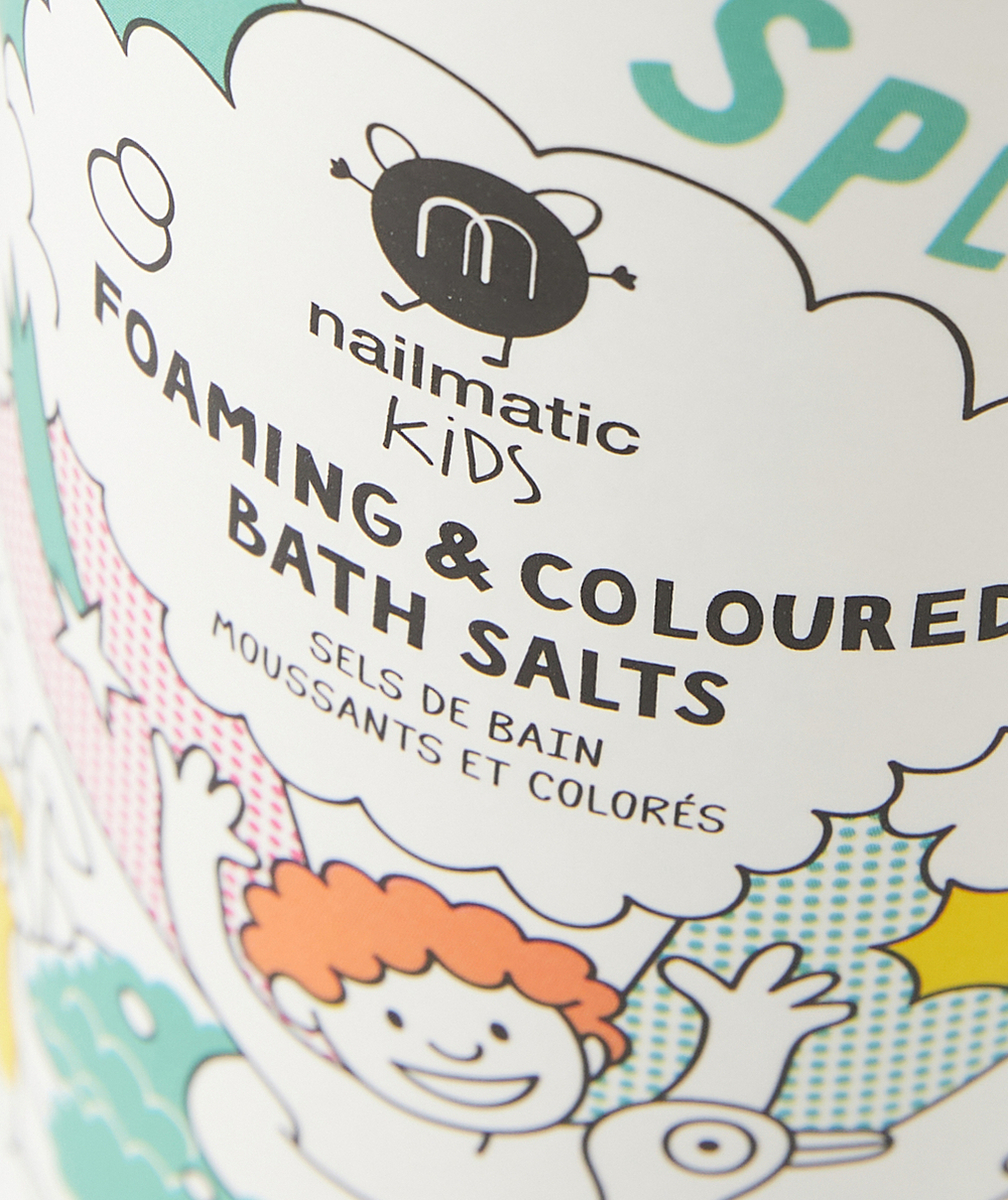 NAILMATICLES SELS DE BAIN MOUSSANTS ET COLORÉS BLEUS