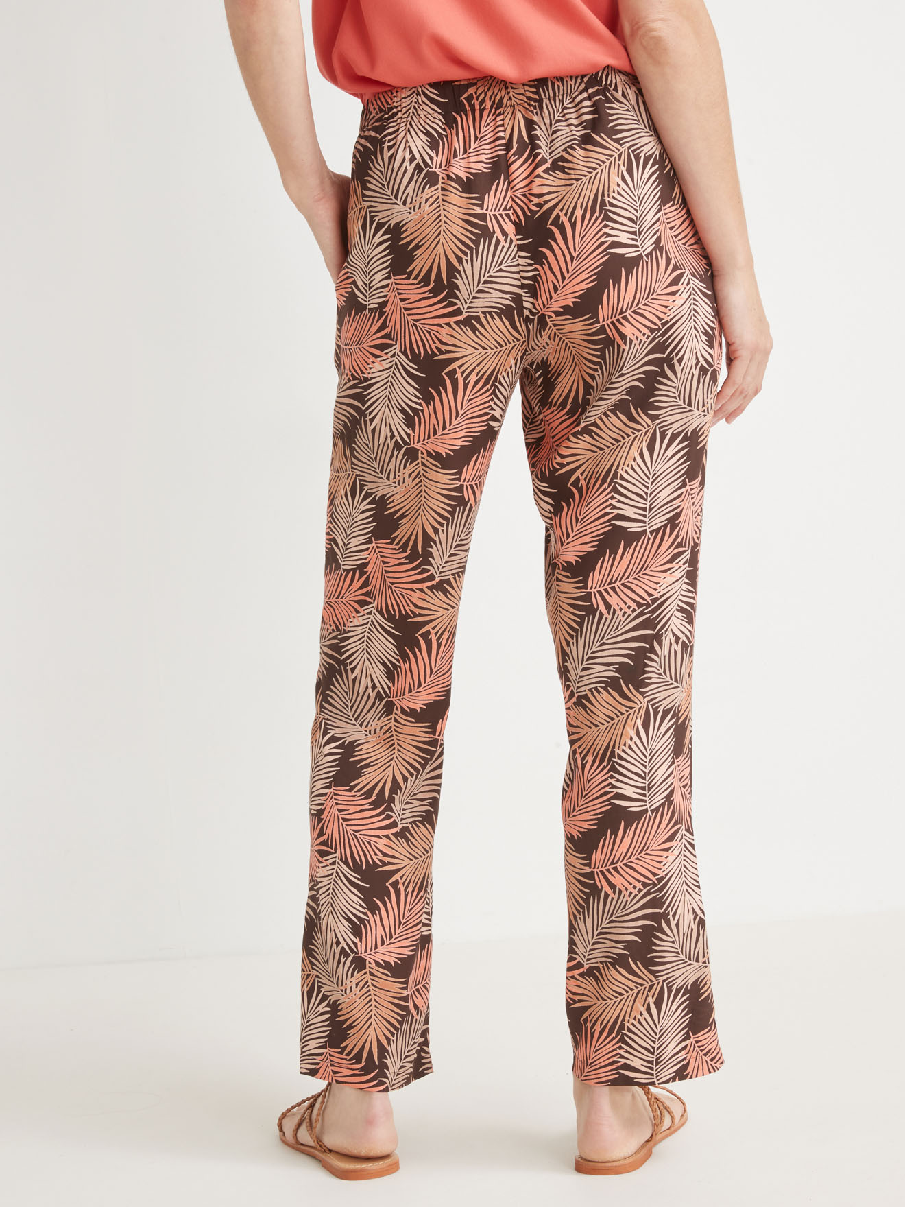 Pantalon fluide entièrement élastiqué