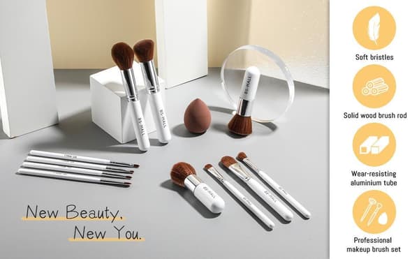 BS26 - BS-MALL 15 st. eksklusive Makeup / makeup børster av beste kvalitet