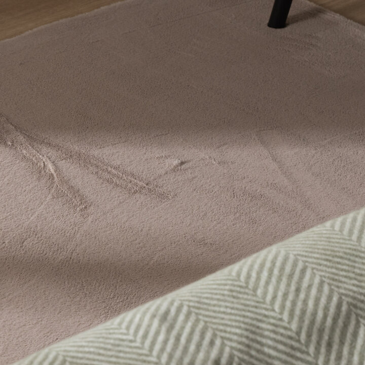 Zacht laagpolige Loper - Cozy Taupe | Wasbaar & vormvast