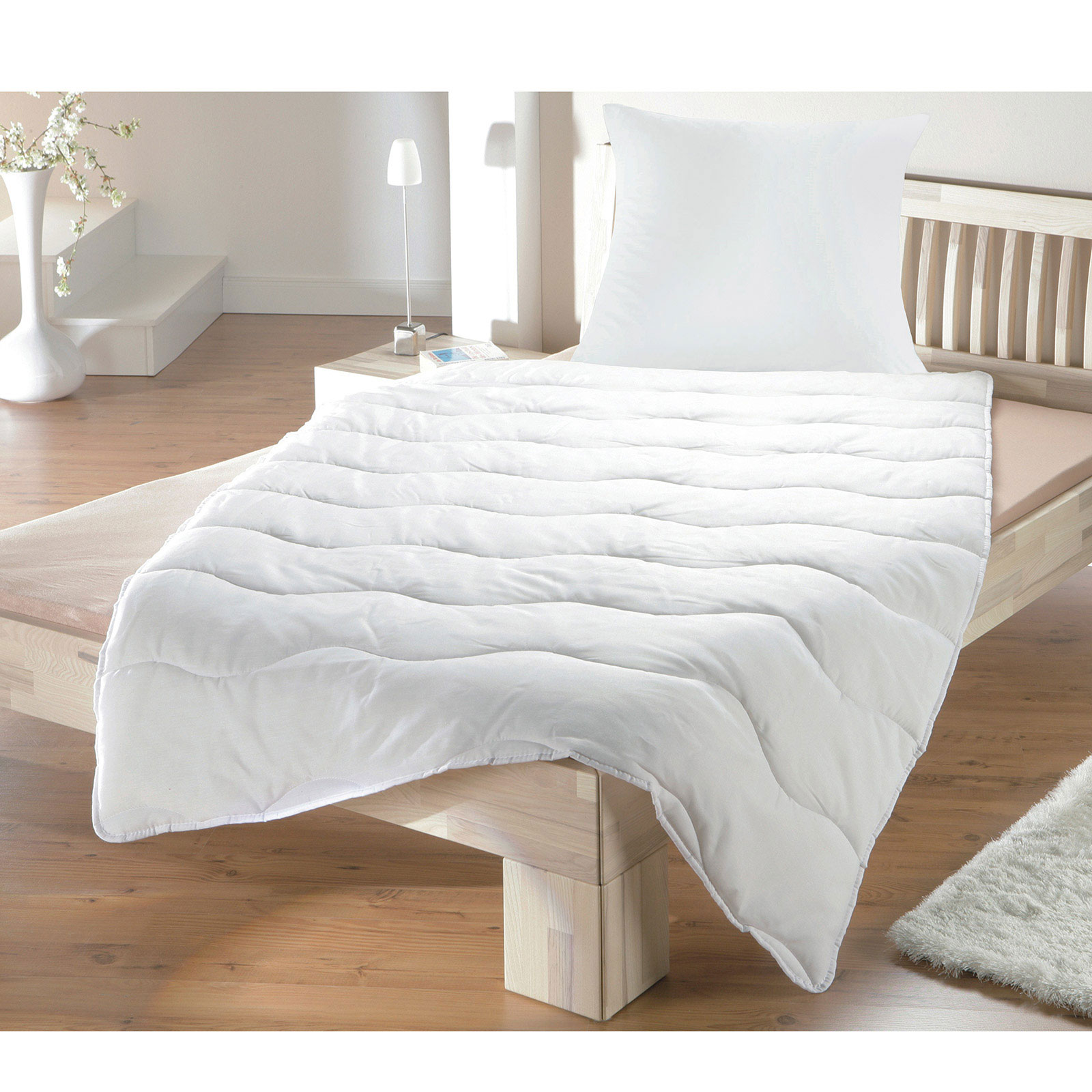 Betten-Set - weiß - 135x200 cm