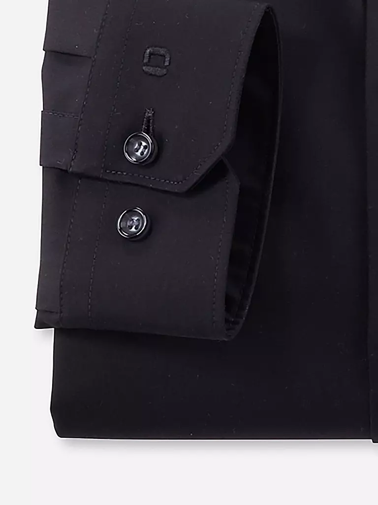 OLYMP NO.6 Hemd Super Slim schwarz