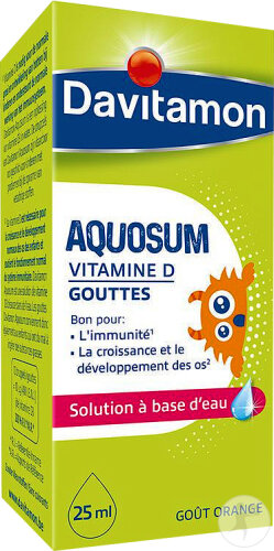 Davitamon Aquosum Vitamine D Immunité Et Croissance Flacon 25ml