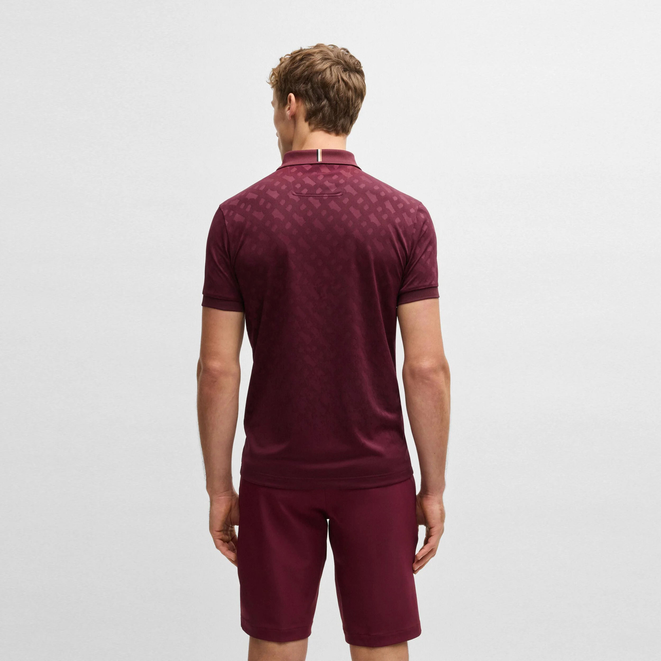 BOSS Philix TOC JQ Polo Hommes - Rouge Foncé
