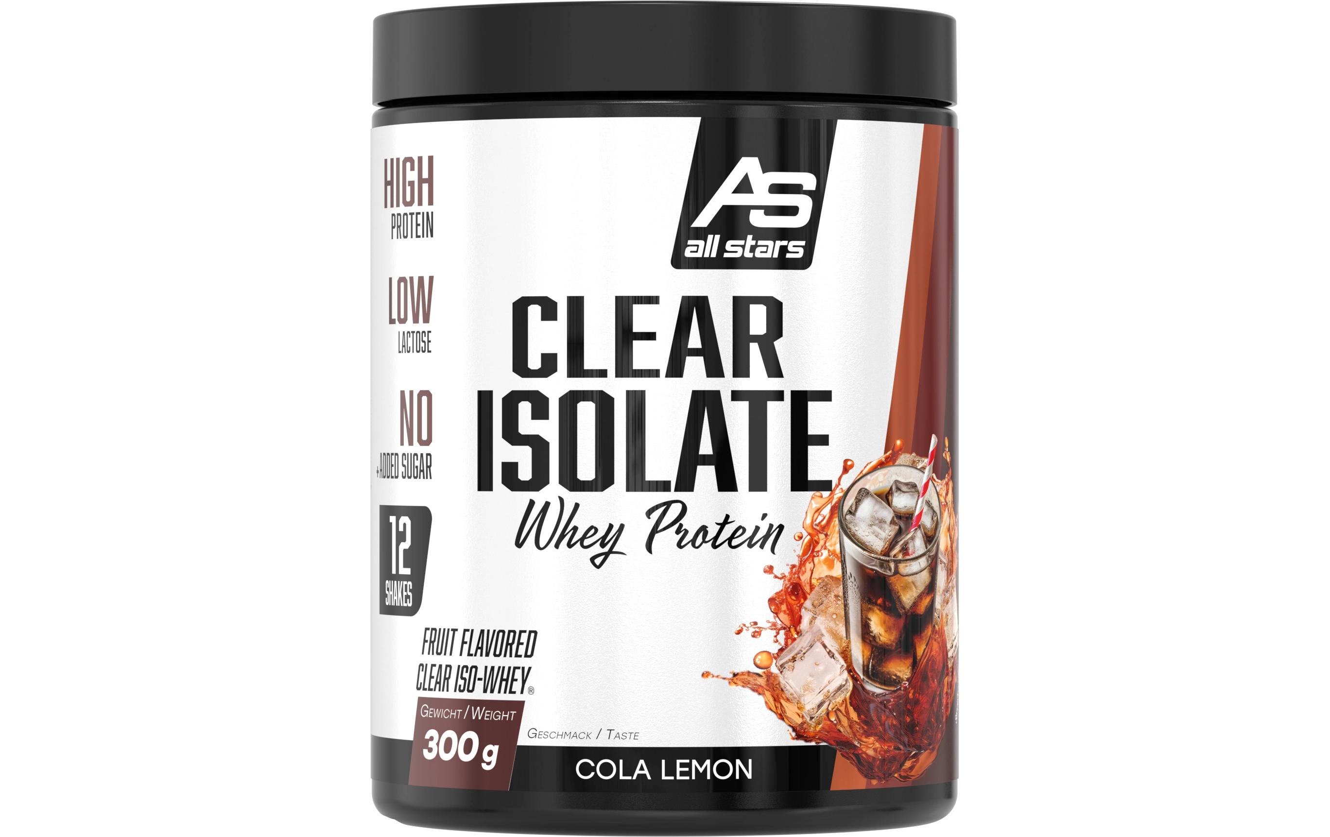 Clear Isolate Cola Lemon 300 gProtein-Pulver