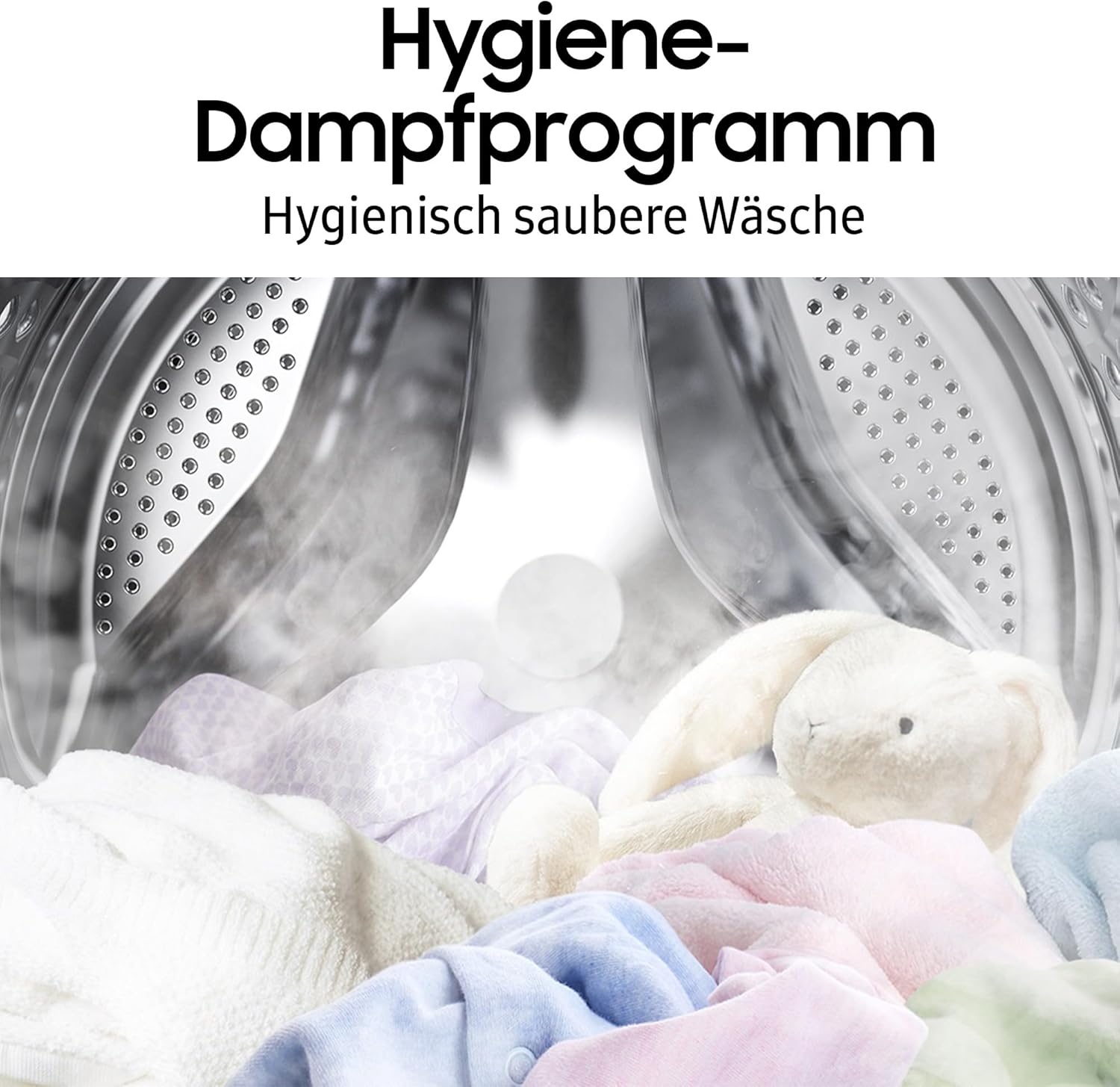 Samsung WW11DG5B25TEEG Waschmaschine, 11 kg, 1.400 U/min, Extra energiesparend, EEK: A (-10%), AI Ecobubble, SmartThings AI Energy Mode, SuperSpeed 39 Min, Hygiene-Dampfprogramm, Weiß