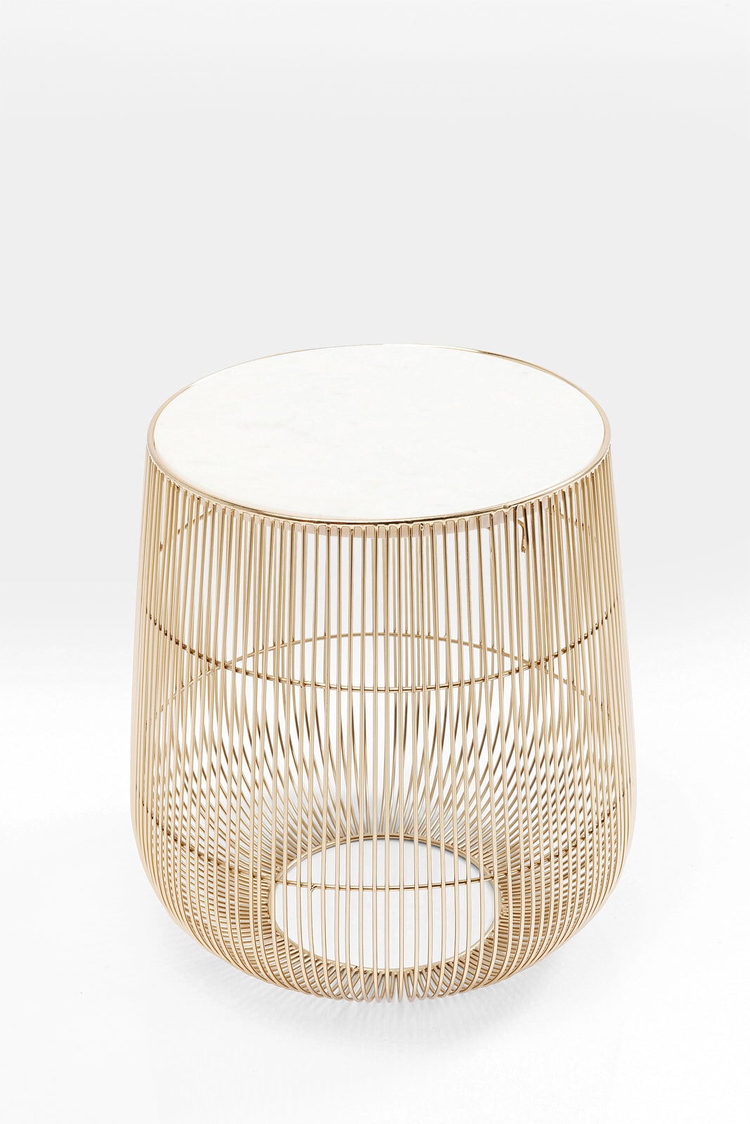 KARE DESIGN Beistelltisch rund BEAM 35 x 32 cm Stahl gold
