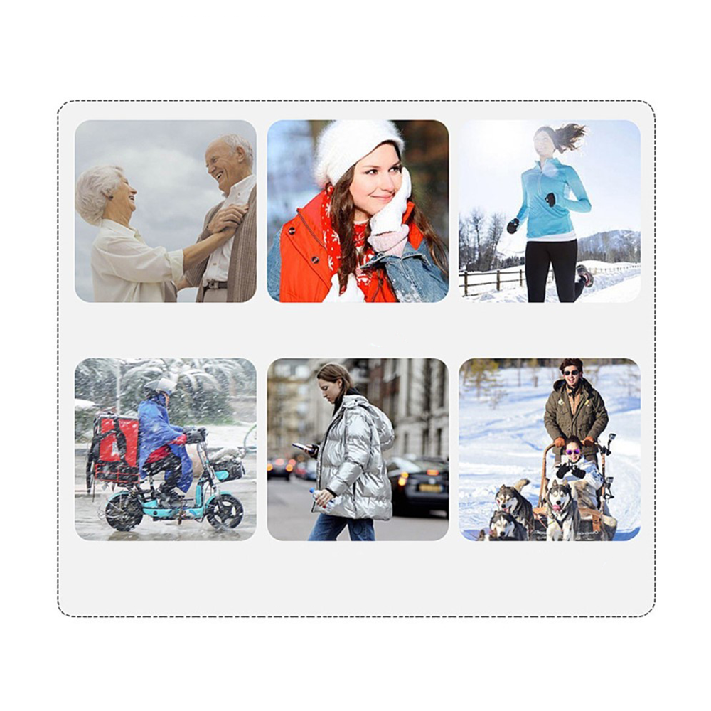 (Gr. S) Beheizbare Winter Outdoor Weste USB Wärmejacke - Schwarz